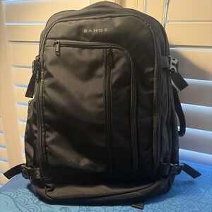 Bange Water Resistent Travel Business Laptop Backpack Black 17.5" Multi Pockets